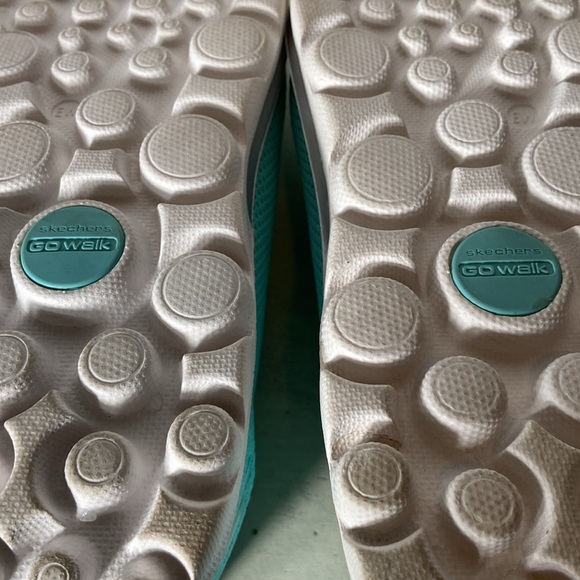 Skechers GoWalk Classic Washable Knit Slip On Shoes Aqua 8.5 - Picture 6 of 14